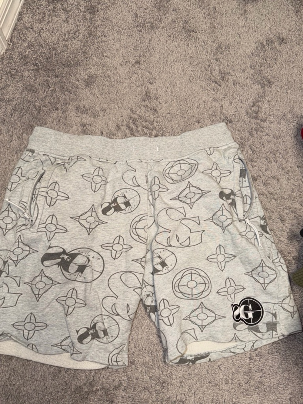 Sniper Gang Men's Gray Shorts and Crew neck set